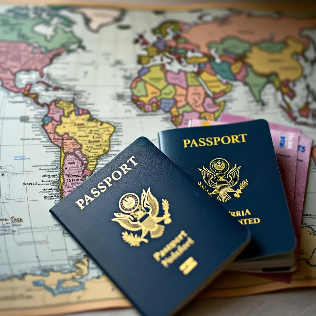 Documentos de visado y pasaporte