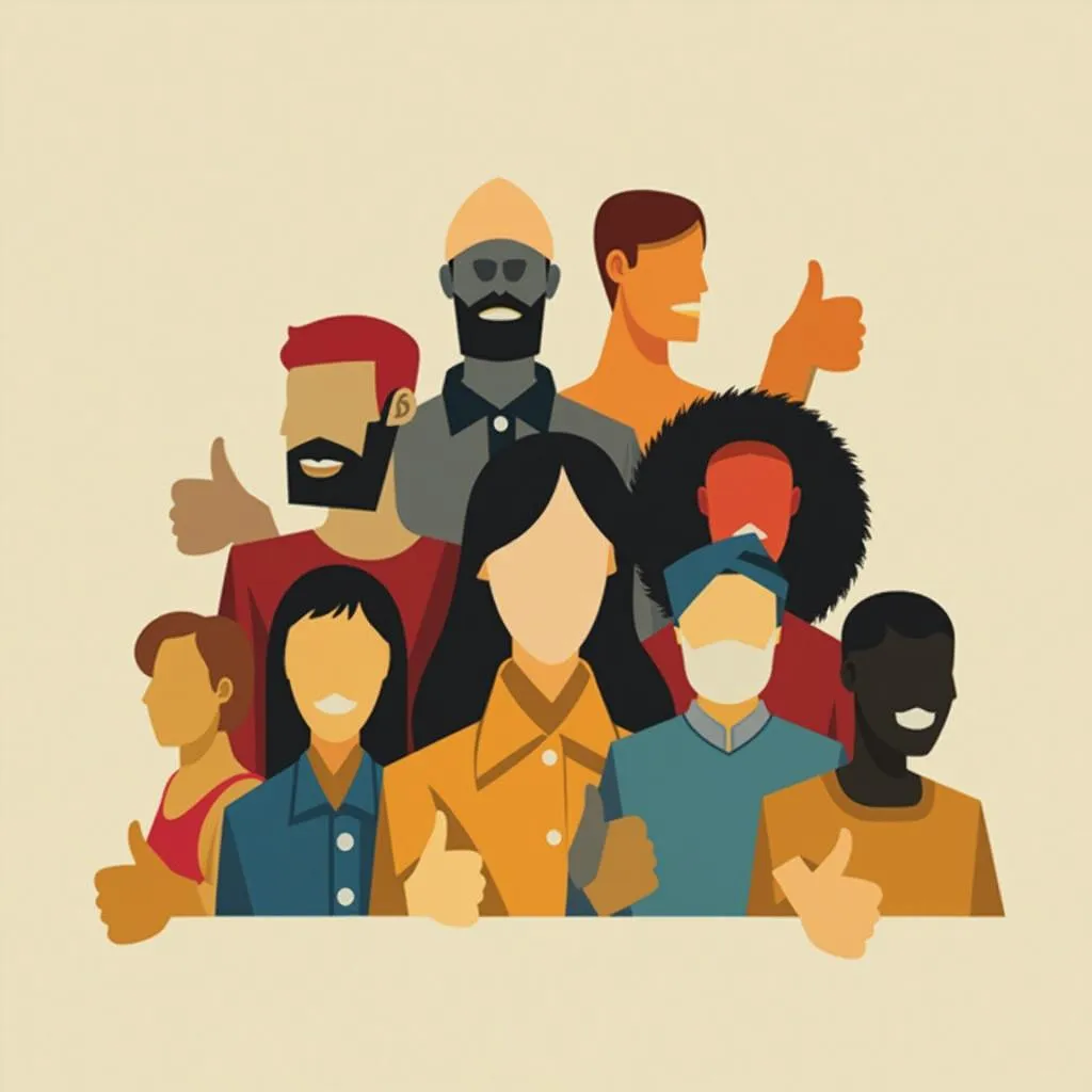 Clientes satisfechos sonriendo